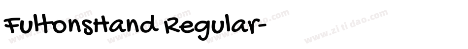 FultonsHand Regular字体转换